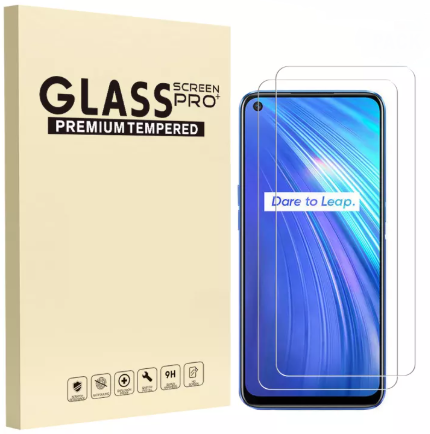 Kính cường lực trong suốt Realme 6 (Kèm miếng lau)