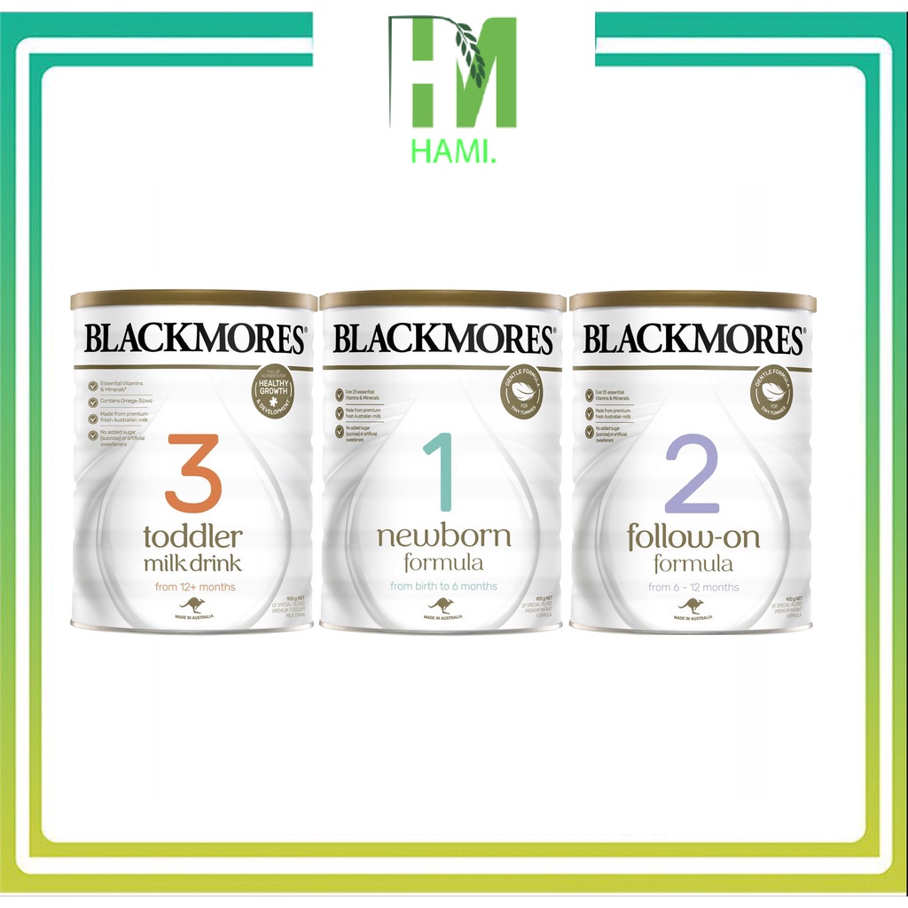 Sữa bột blackmores số 1,2 và 3 900gram của úc