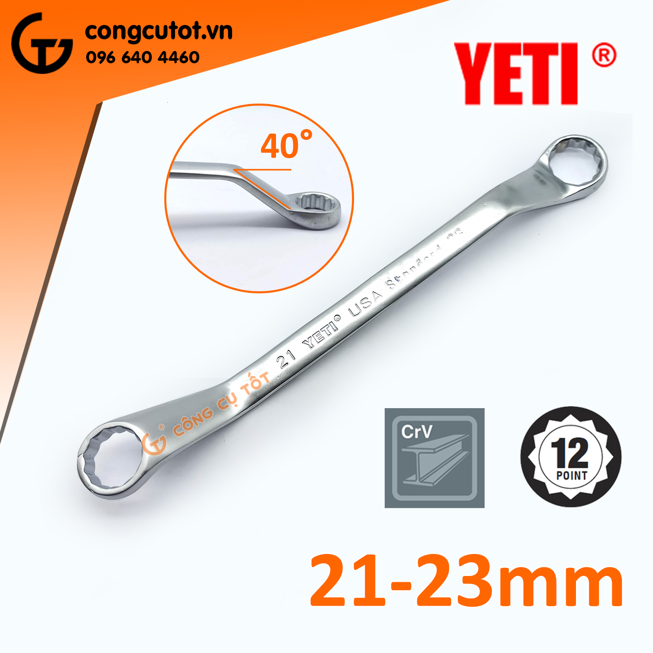 Cờ lê 2 vòng miệng tròn YE.TI