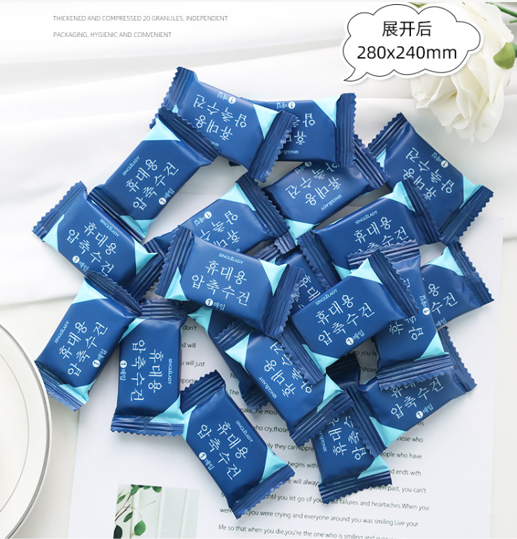Khăn nén chất liệu cotton dày tiện dụng du lịch - khăn du lịch viên nén