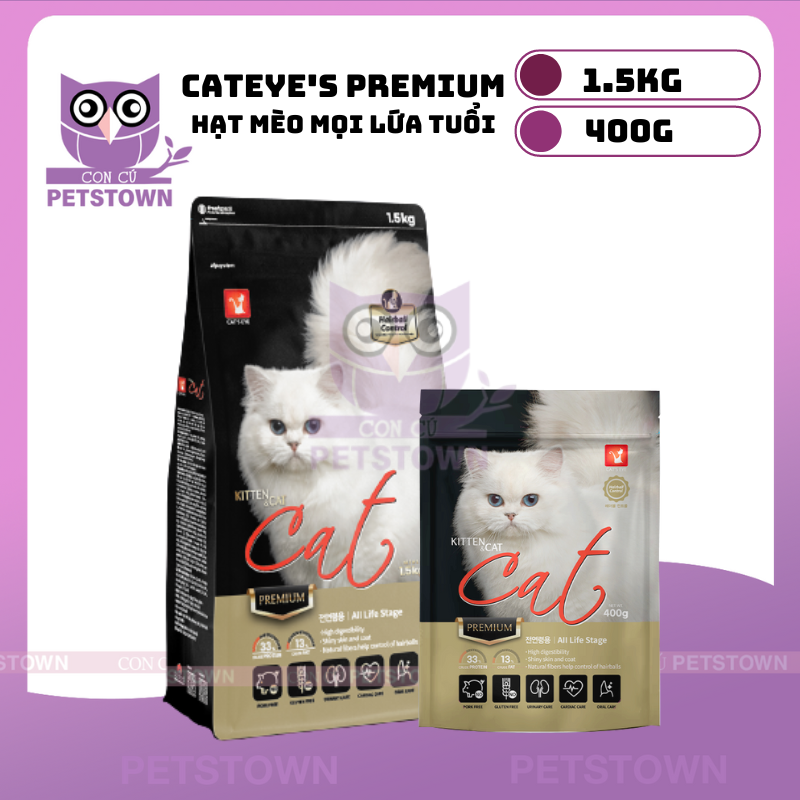 (1.5kg) Cat's Eye Premium - Hạt cho mèo mọi lứa tuổi nhập khẩu Hàn Quốc