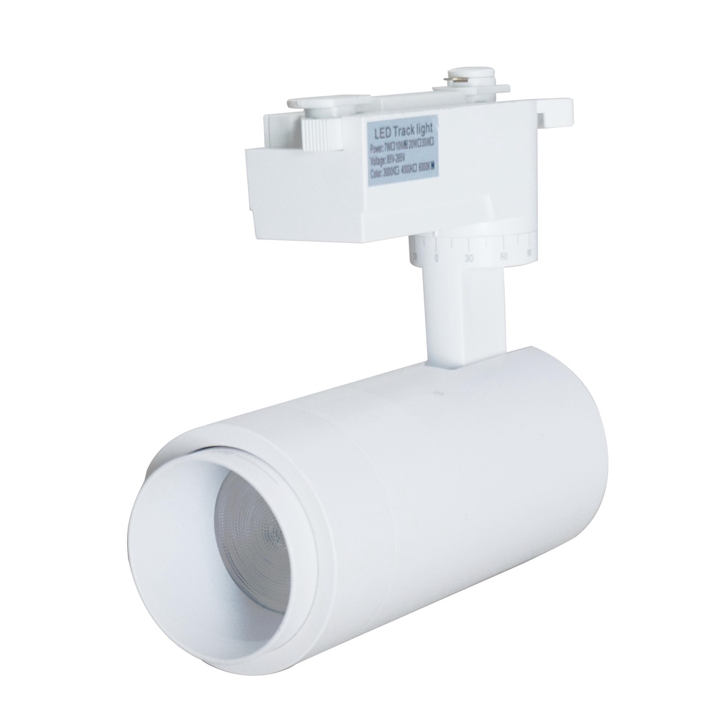 Đèn trang trí gắn tường, Đèn LED rọi ray ZOOM 10W 20W thân trắng chống lóa mỏi mắt, bảo hành chính hãng TLC Lighting