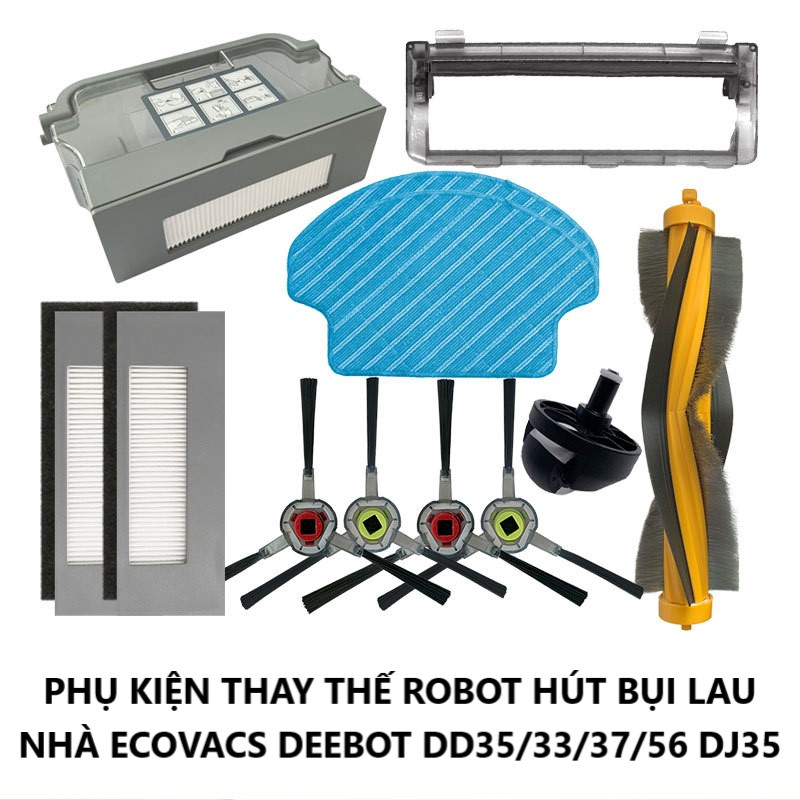 Phụ kiện đầu lọc Hepa robot hút bụi lau nhà 2in1 ECOVACS Deebot DD35 DJ35 T8 T5 N8 DJ65 DD33/37/56 DN33/55-T FamilyMart