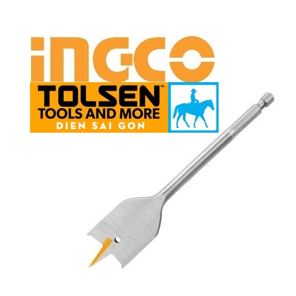 Mũi khoan gỗ mũi khoan đầu dẹp 14mm 8mm 10mm dài 152mm ingco tolsen dbw2211401