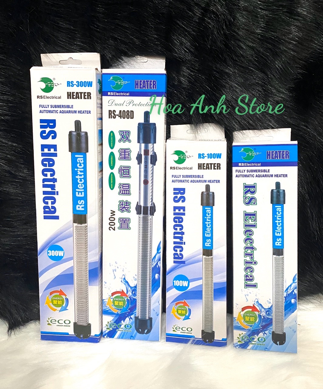 Sưởi bể cá rs electrical 25w 50w 100w 200w 300w - sưởi giá rẻ