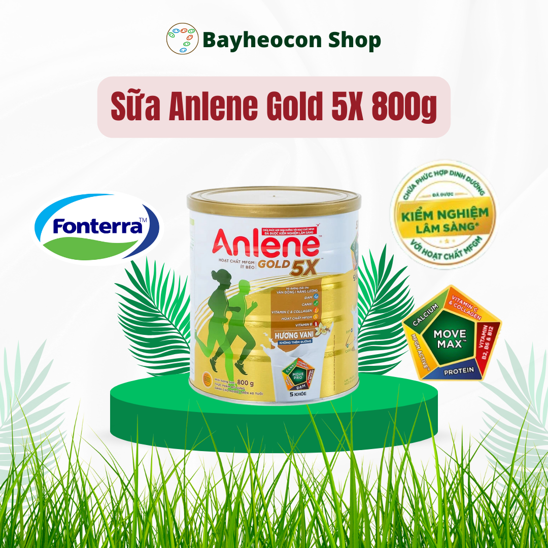 Sữa Bột Anlene Gold 5X Hương Vanilla