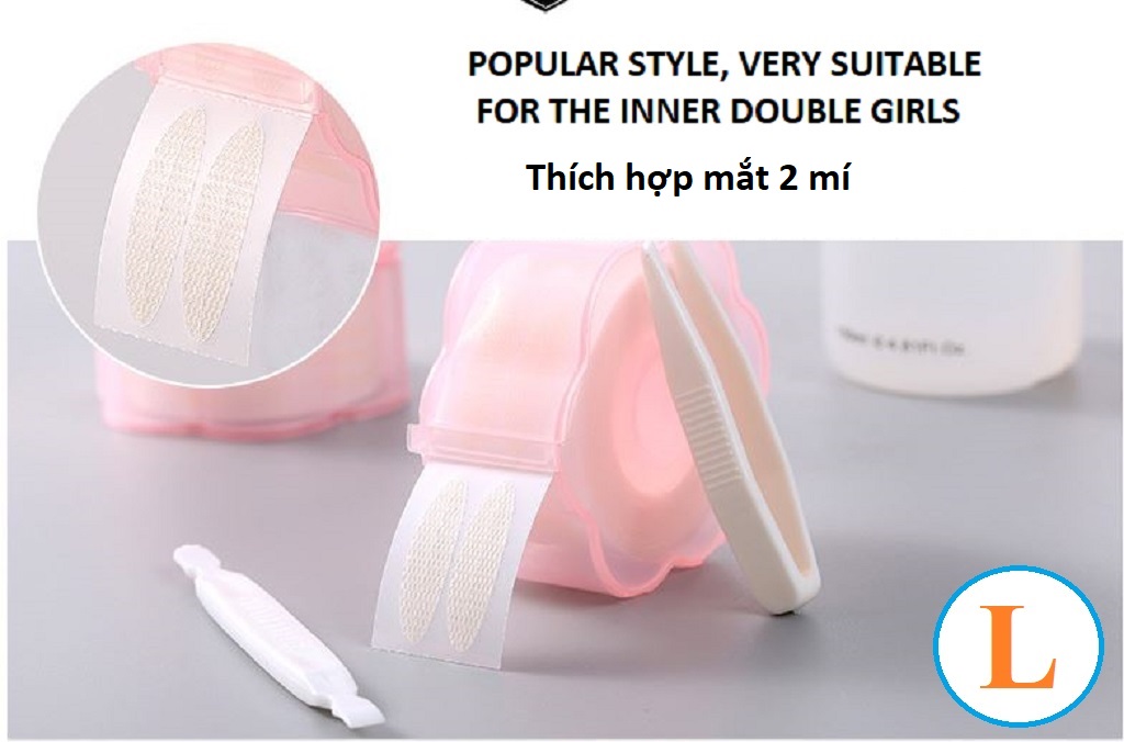 Cuộn 360 miếng dán kích mí dạng ren có keo dán sẵn size l