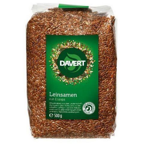 Hạt lanh nâu hữu cơ chưa rang Davert