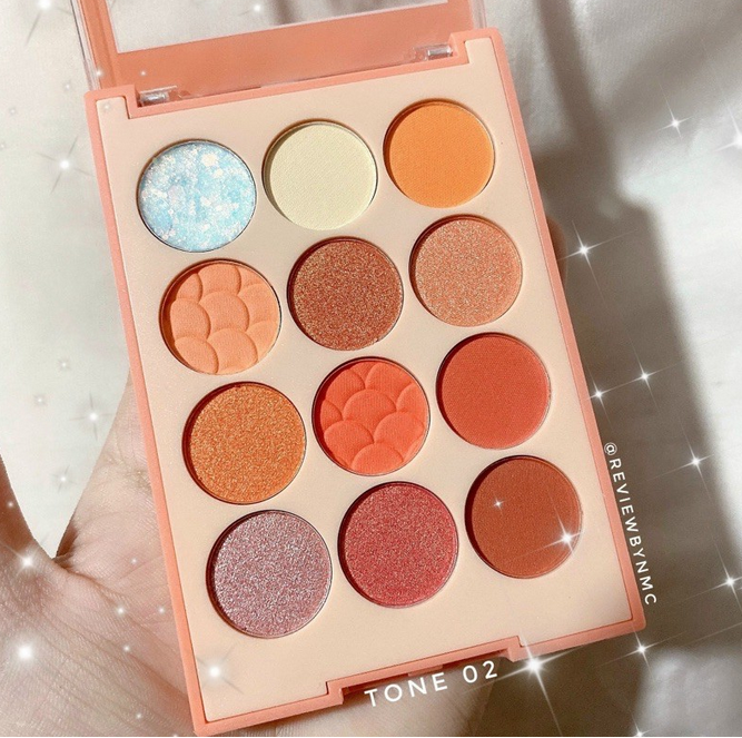 Phấn mắt Any lady 12 ô Mini Mermaid, tiện lợi