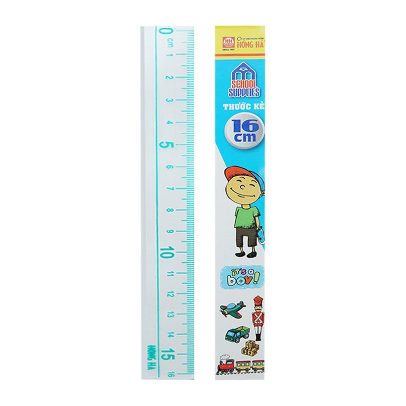 Combo 2 thước kẻ hồng hà 16cm 3367