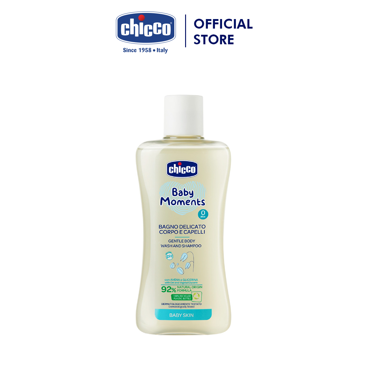 Sữa tắm gội chiết xuất Yến mạch Chicco 0M+