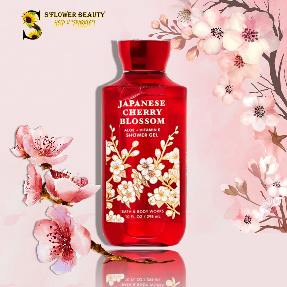 NEWLOOK 2022 | JAPANESE CHERRY BLOSSOM | Gel Tắm Lưu Hương Mịn Da Bath & Body Works Shower Gel (295ml)