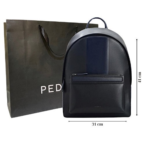 Balo nam da trơn hai ngăn phong cách thể thao size 40 vừa macbook