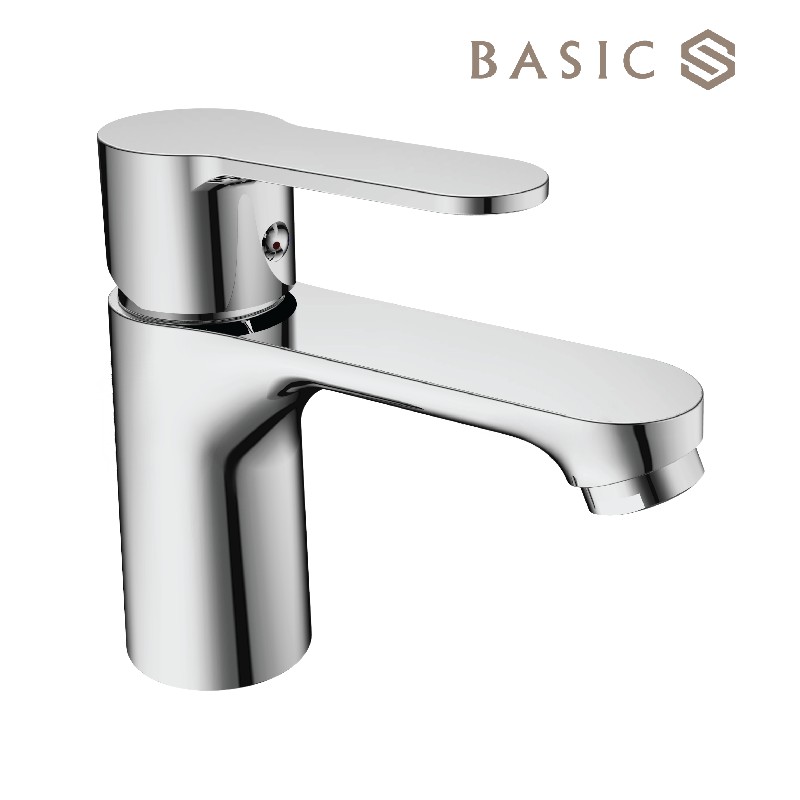 🌟 vòi lavabo nóng lạnh basic bw 601v đồng mạ 🍀
