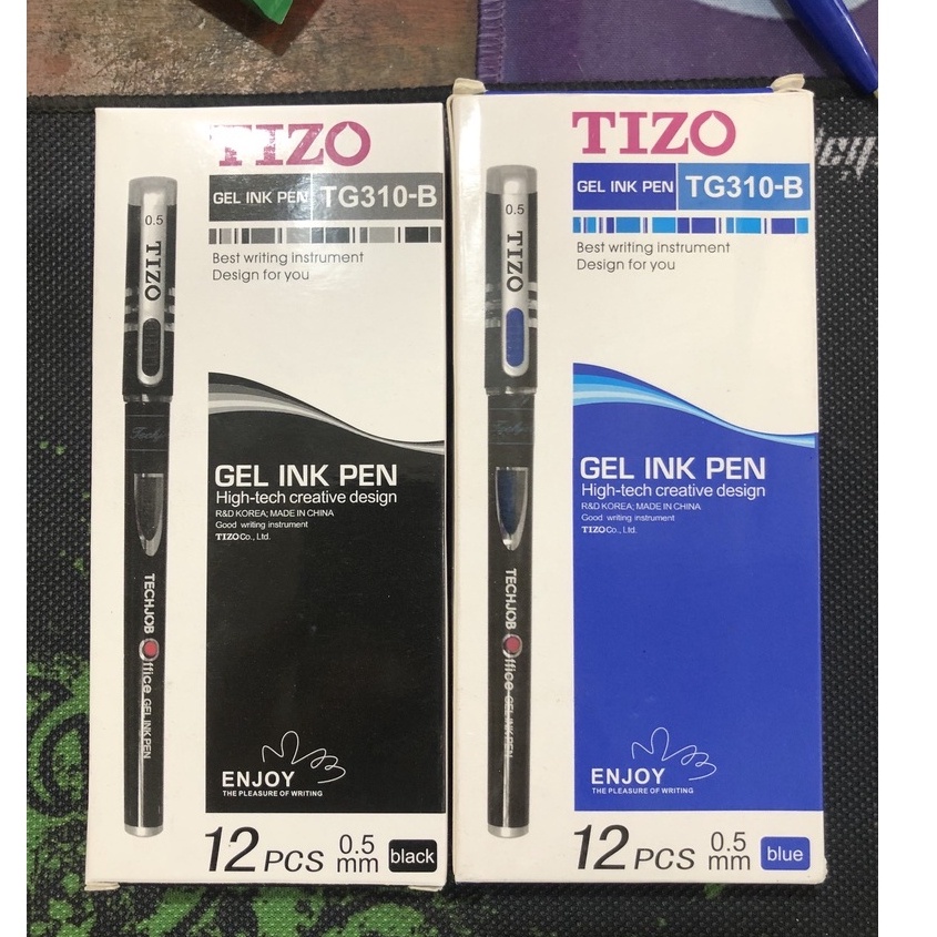 Hộp 12 bút bi nước tizo nét 0.5mm