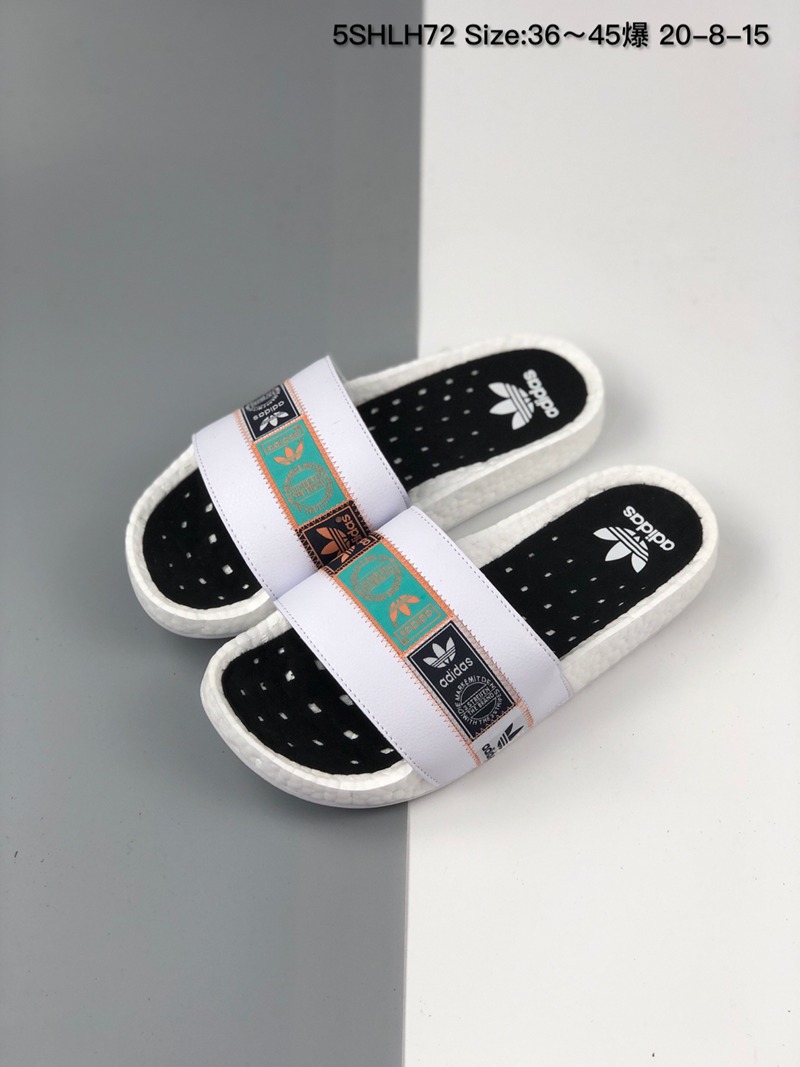 Mới 2022 originalˉadˉadiletteˉboostˉslides dép lê nam nữ màu trắng đen đế mềm