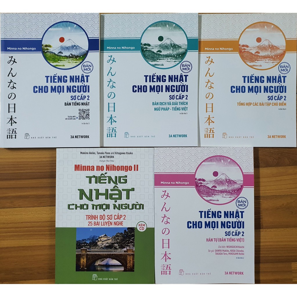 Sach Combo 5 Cuốn Minna No Nihongo Sơ Cấp 2 Trinh độ N4 Phien Bản Mới Lazada Vn