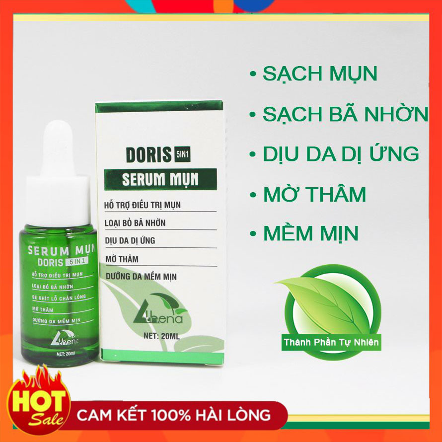 Serum mụn DORIS tiêu diệt sạch các loại mụn nhanh chóng giúp làm mờ thâm se khít lỗ chân lông