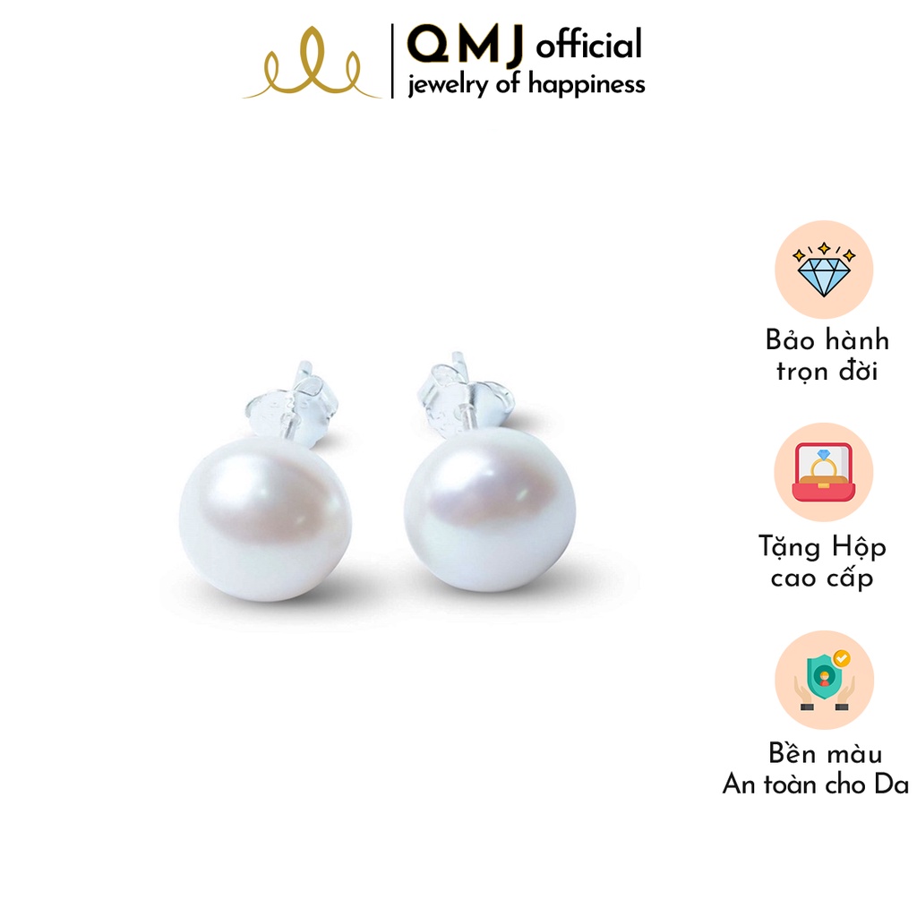 QMJ Bông tai Mỹ nhân Ngư Ngọc Trai nước ngọt (ngọc trai thật 100% đuôi và chốt khuyên được làm từ chất liệu bạc 925 sang trọng - QKL4131
