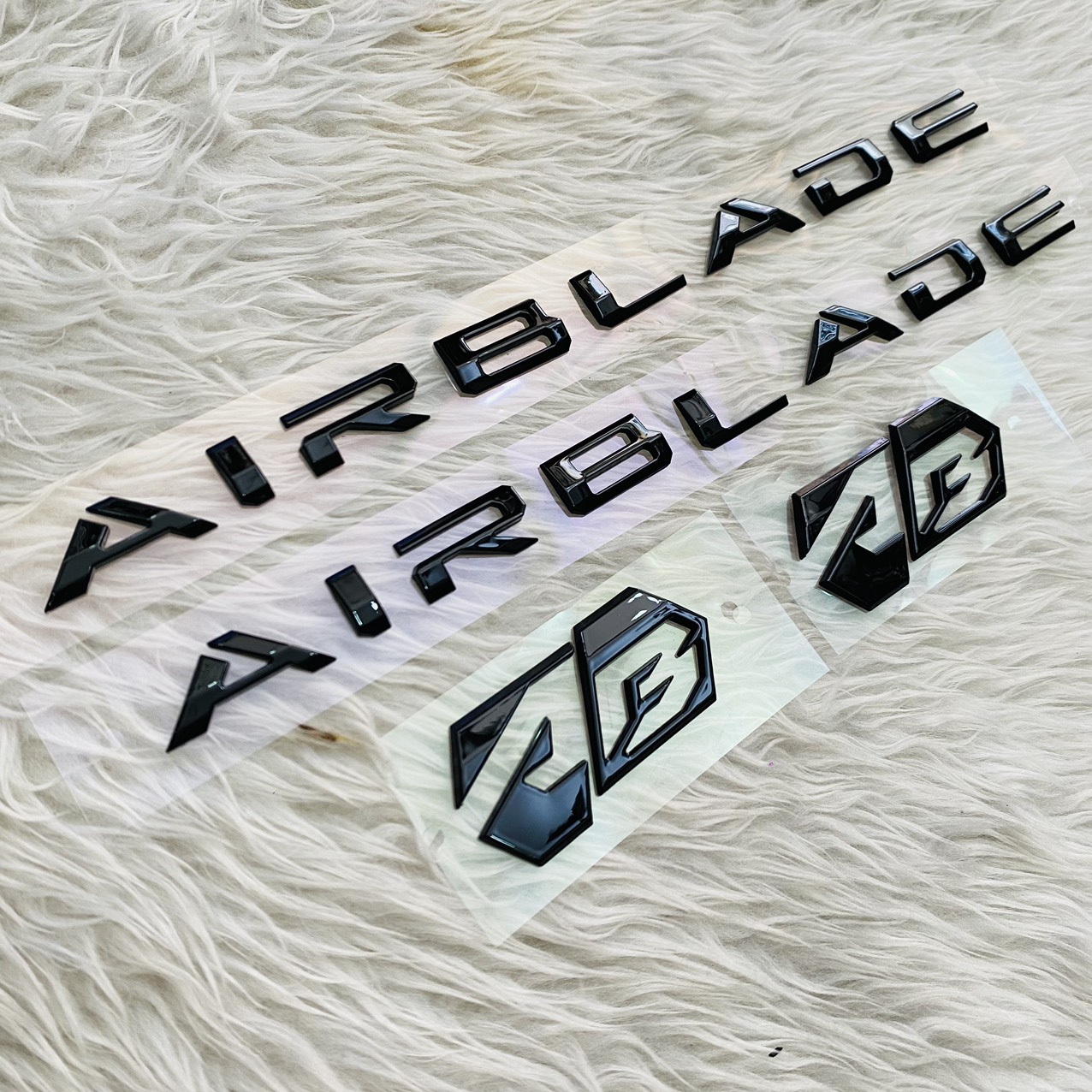 Tem Air Blade 2022 chữ nổi màu đen hàng hiếm cao cấp cực đẹp