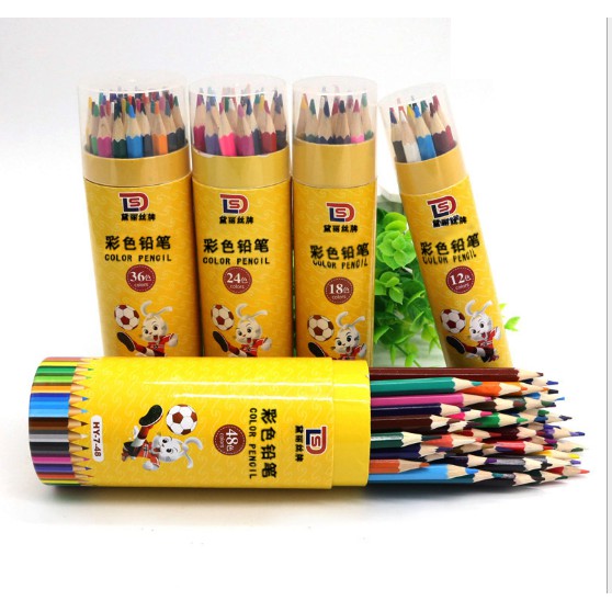 Bộ bút chì màu vẽ graffiti cho học sinh 12/18/24/36/48 màu giá cực rẻ cực xịn