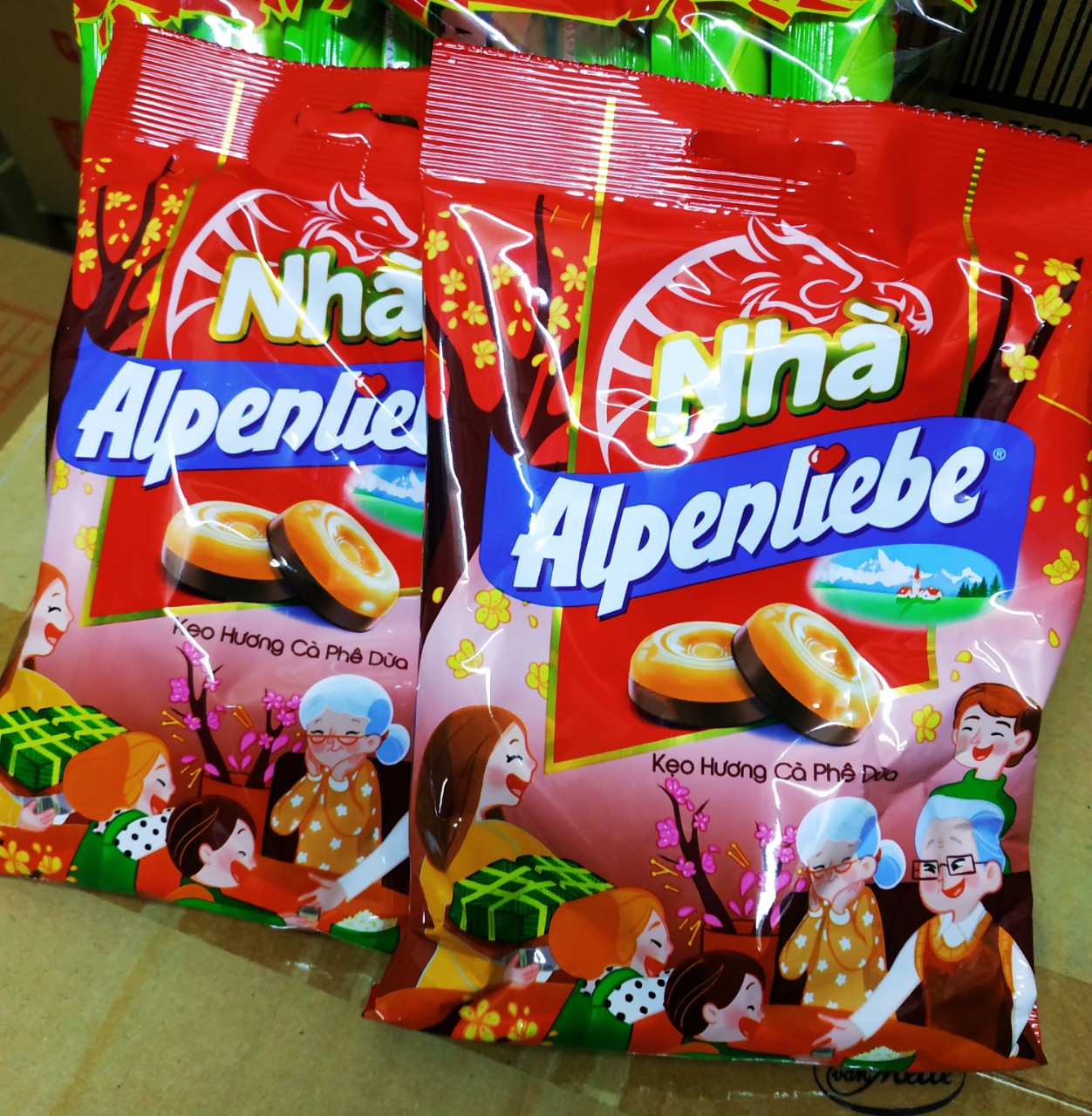 Kẹo alpenliebe hương cà phê dừa - 329g