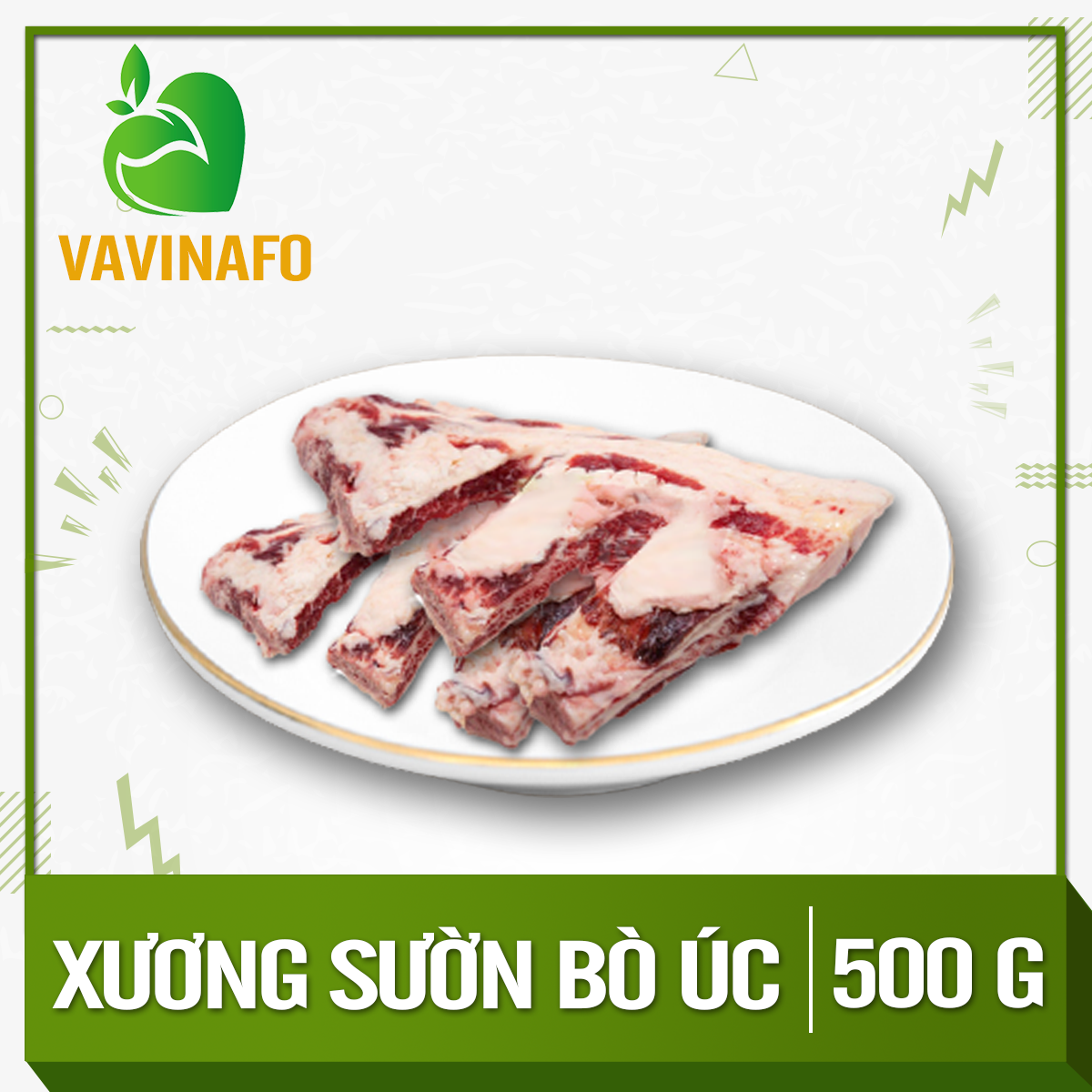 HCM - Xương sườn bò Úc (500g) - Thích hợp để ninh cho ngọt nước, hầm canh,... - [Giao nhanh TPHCM]