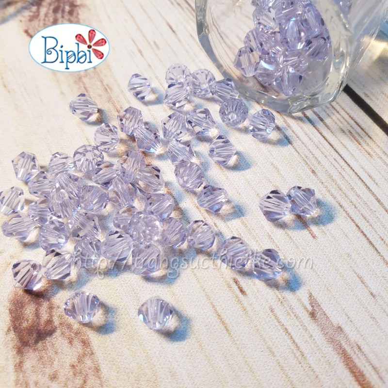 Pha lê Tiệp 6mm tím violet
