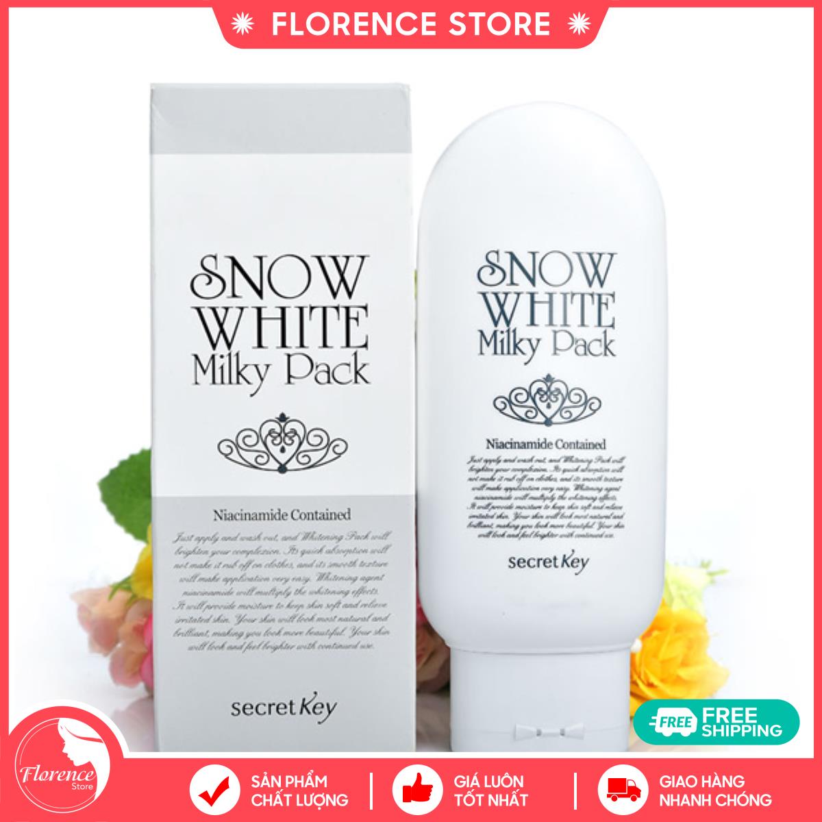 Kem Dưỡng Trắng Toàn Thân Secret Key Snow White Milky Pack 200G