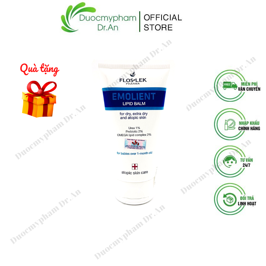 Imports-moisturizing cream floslek emolient lipid balm 50ml
