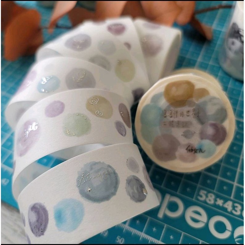 Krisna.room ♡ 1 chu kì cuộn băng dán hình Bubble 3 của Pei.pan