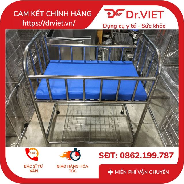 Giường nôi INOX cho trẻ em , kích thước 840x400x720mm 10 Giường nôi INOX cho trẻ em , kích thước 840x400x720mm