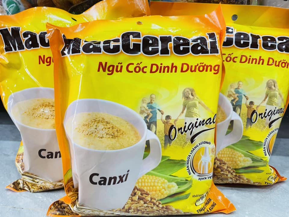 Bột Ngũ cốc dinh dưỡng MacCereal bịch 560g thơm ngon dễ uống dùng cho bữa sáng