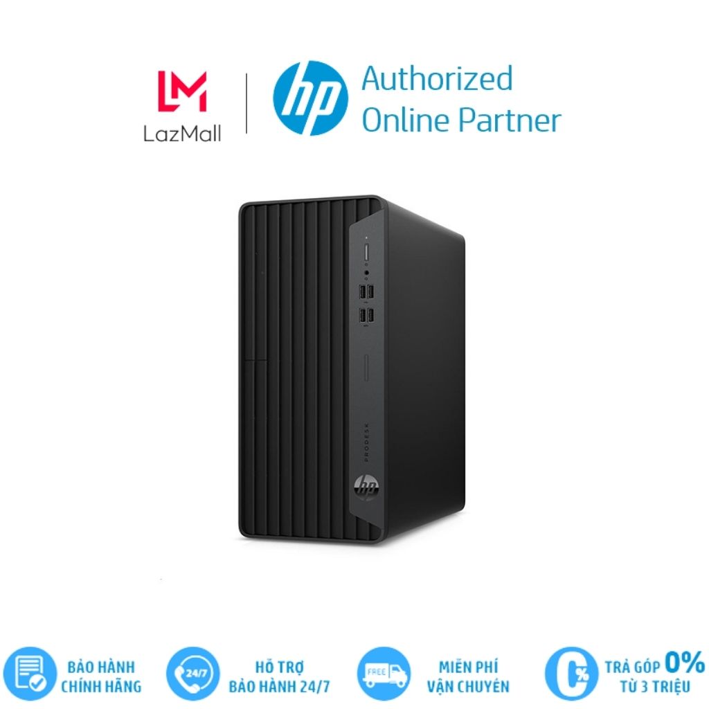 Máy tính để bàn hp prodesk 400g7 22c53pa/core i3/4gb/256gb ssd /windows 10 home, hàng chính hãng