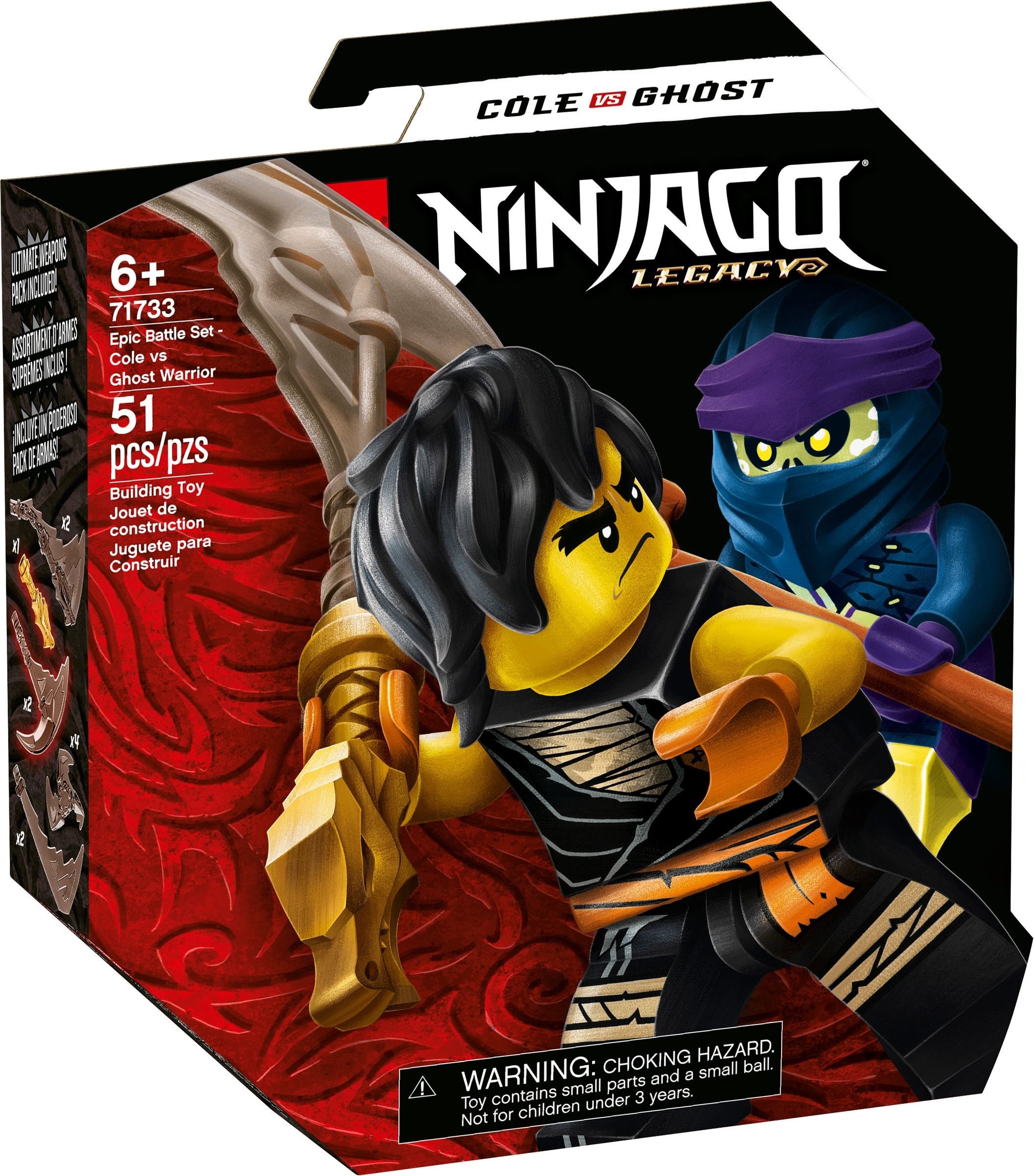 71733 LEGO Ninjago Epic Battle Set - Cole vs. Ghost Warrior -  Sự đối đầu giữa Cole vs. Ghost