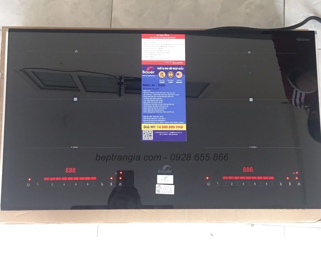 Bếp Từ Đôi Bauer BE 366SA Bếp điện từ đôi Inverter nhiều tính năng nấu Nhập khẩu nguyên chiếc Malaysia