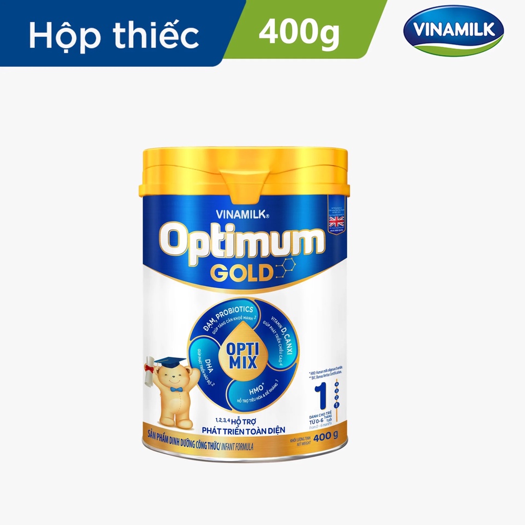 Sữa optimum gold 1 400g hsd t4 2024