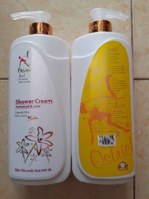 [HCM]Sữa tắm đà điểu Ostrich 900ml 2in1