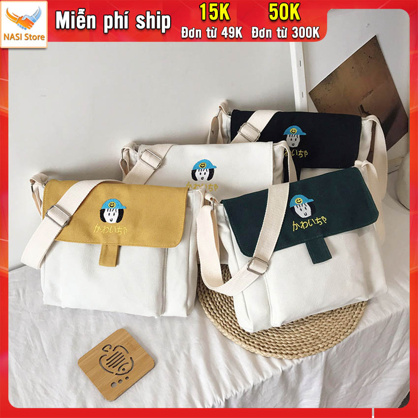Túi đeo chéo nữ Huazhi T1023 NASI Store phong cách Hàn Quốc túi đeo vai nữ thời trang dễ thương cute đi chơi đi học