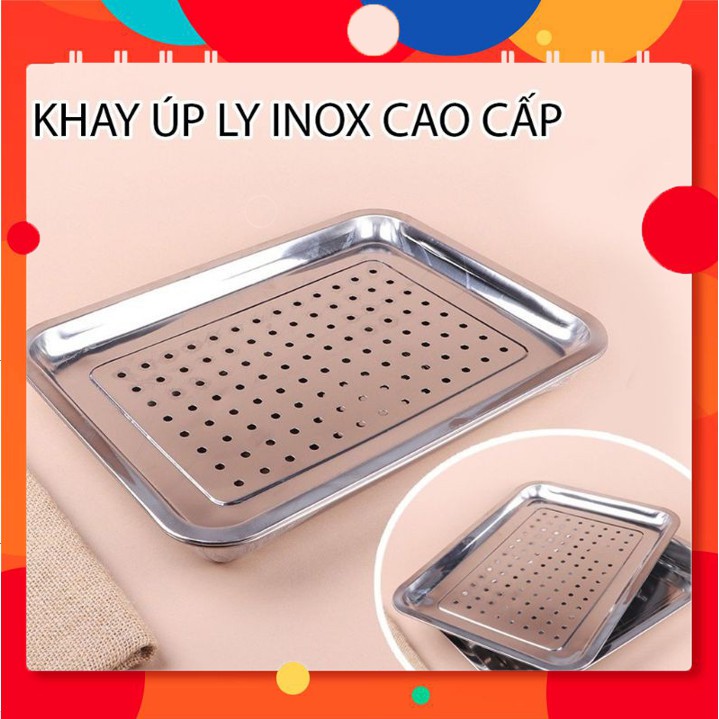 Úp ly inox 304, khay úp ly - mâm úp ly inox cao cấp không rỉ
