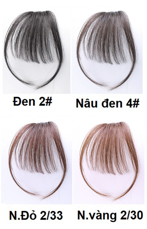 Tóc mái thưa làm từ tóc thật 100%