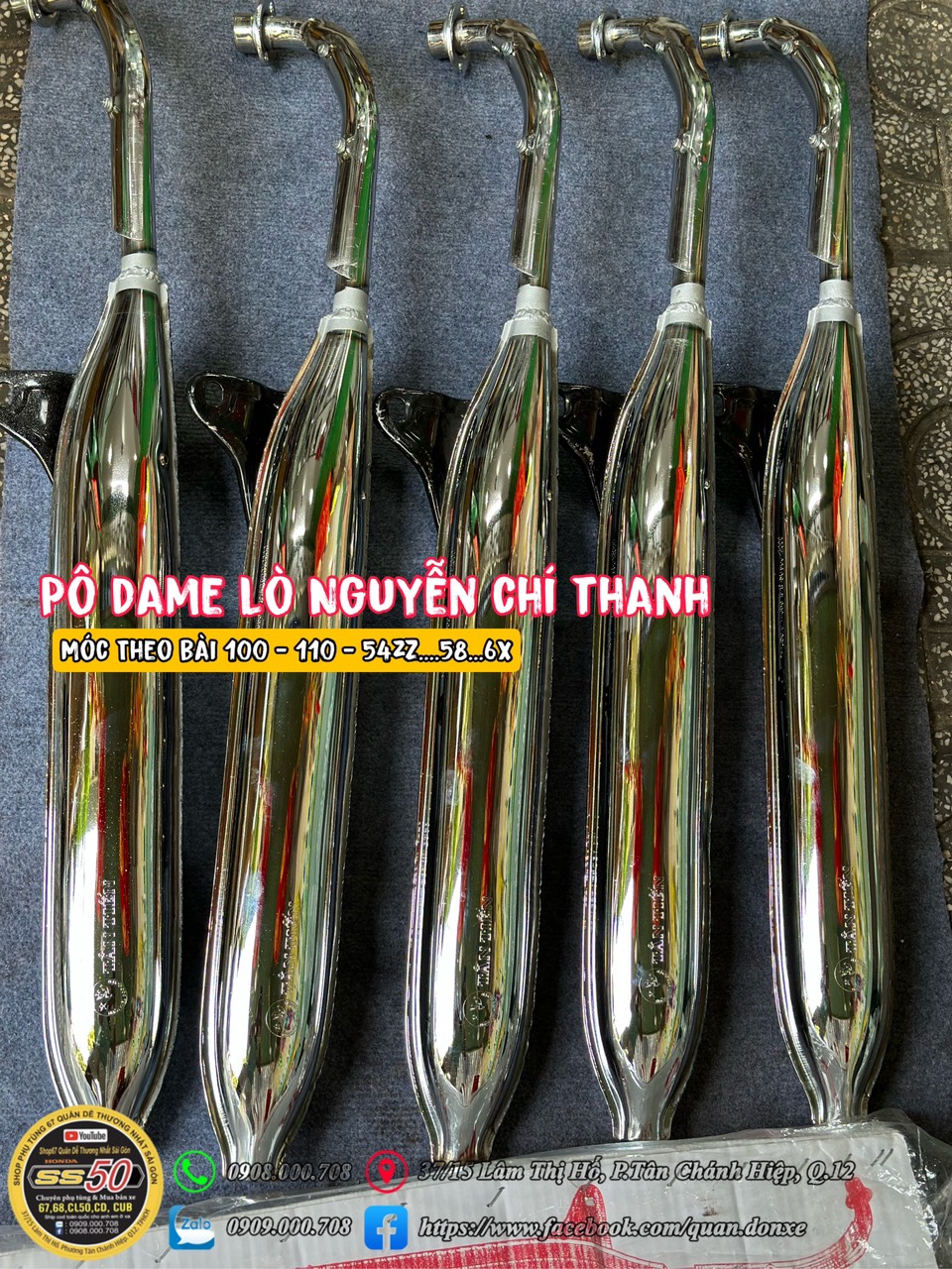 Pô dame móc theo bài dành cho mọi dòng máy của các dòng xe 67 - 68 - cd - cl, wave, dream, cub