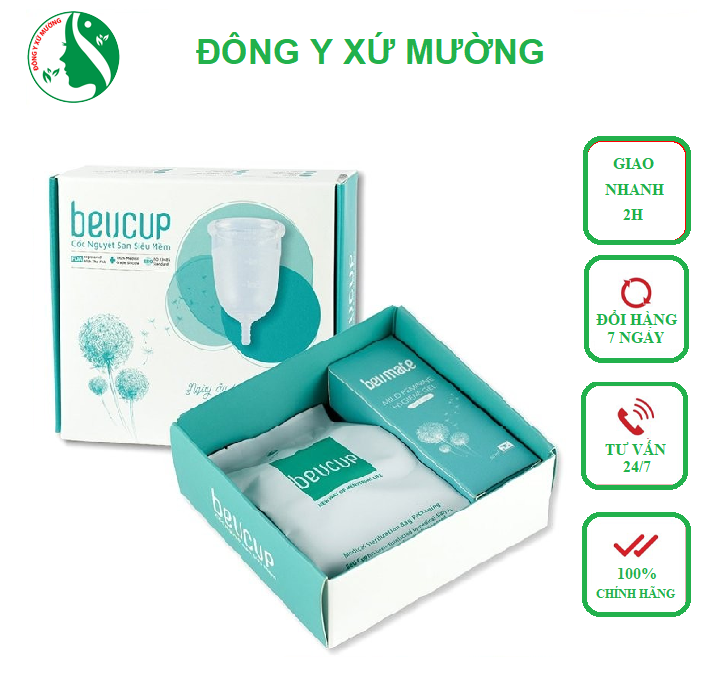 Cốc nguyệt san beucup chính hãng đạt chuẩn fda hoa kỳ, 100% silicol y tế waker đức siêu mềm