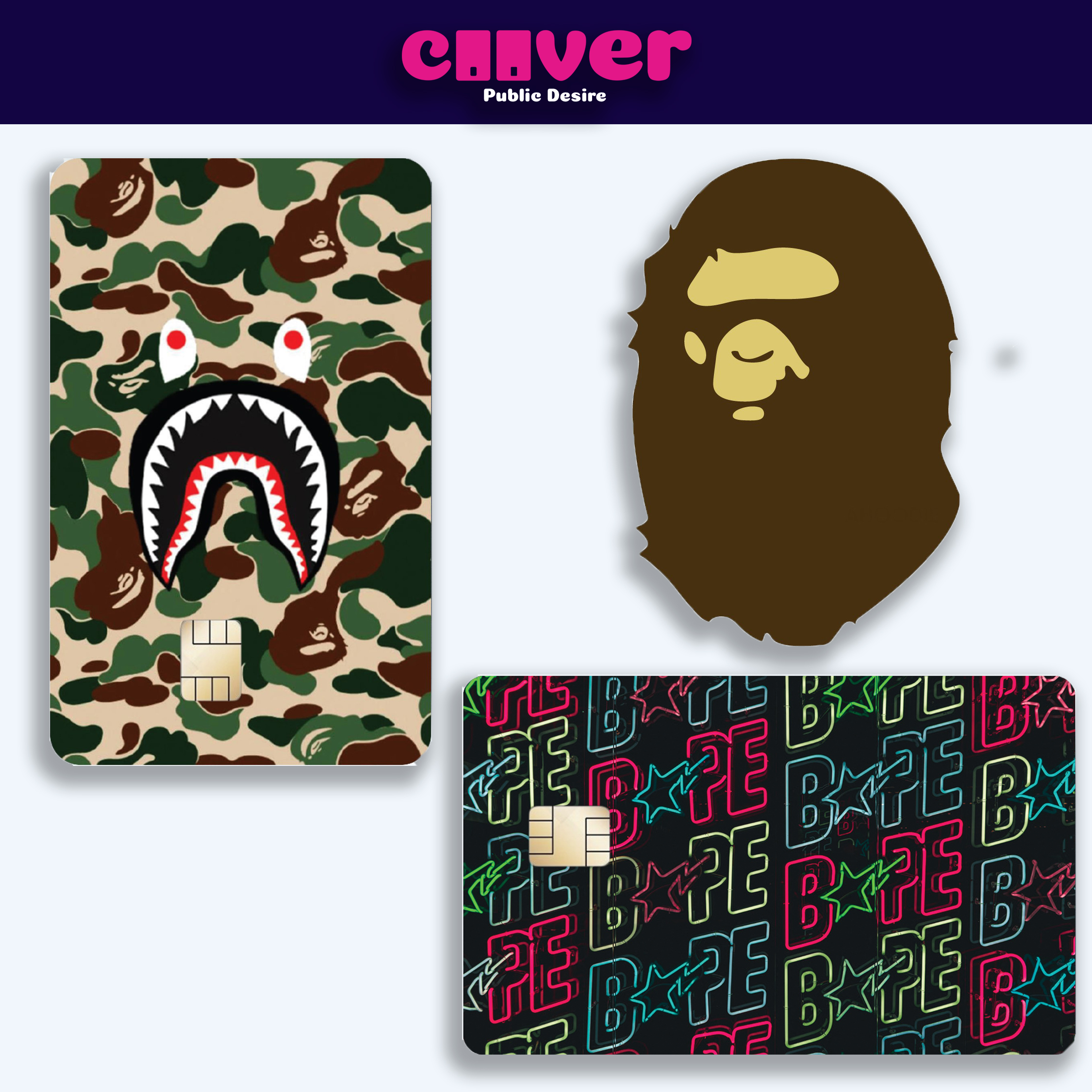 BAPE - Miếng dán thẻ FREESHIP – Miếng dán thẻ ngân hàng/thẻ ATM, thẻ chung cư, thẻ thang máy, thẻ gửi xe,... COOVER