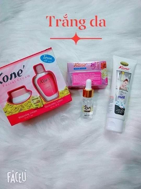 Combo dưỡng trắng da kone thái lan