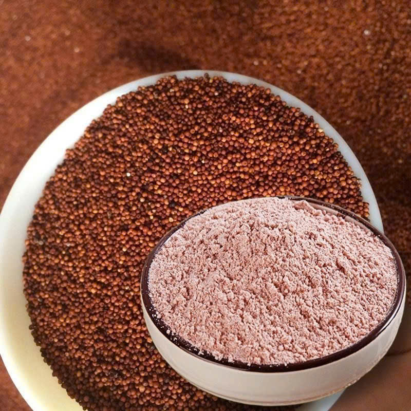 Shengshanshi Premium Organic Red Millet Rice, Short-Tailed Red Rice, Children's Headrest Rice, Bright Red Color, 400g