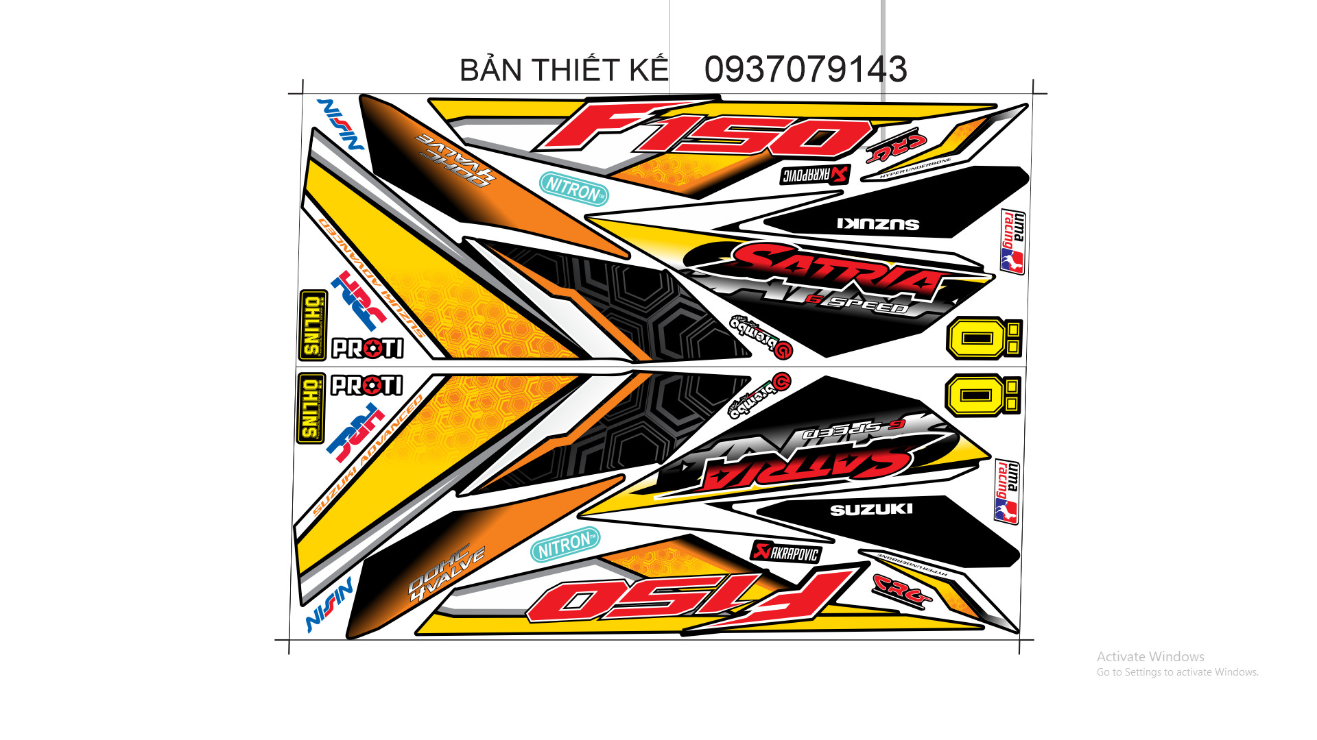 Tem rời Raider Fi mẫu hoa văn Candy