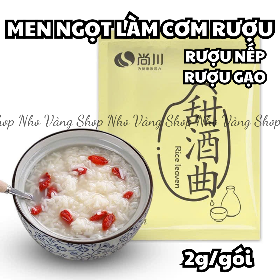 [10 gói] Men ngọt làm cơm rượu rượu nếp rượu gạo 2g
