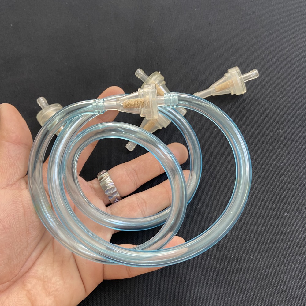 [HÀNG TRANG TRÍ] ỐNG DẪN XĂNG,ỐNG DẪN DẦU KIỂU DÀI 1m TRANG TRÍ CHO XE MÁY CAO CẤP (MÀU XANH DƯƠNG NHẠT KÈM LỌC XĂNG TRONG SUỐT)