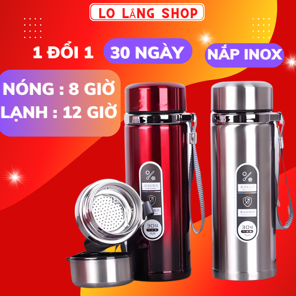 Bình giữ nhiệt 1500ml inox 304 giữ nhiệt 15 tiếng dung tích lớn 3 lớp cách nhiệt giữ nóng hơn 12 giờ , giữ lạnh hơn 20 giờ . bình đựng nước giữ nhiệt cao cấp